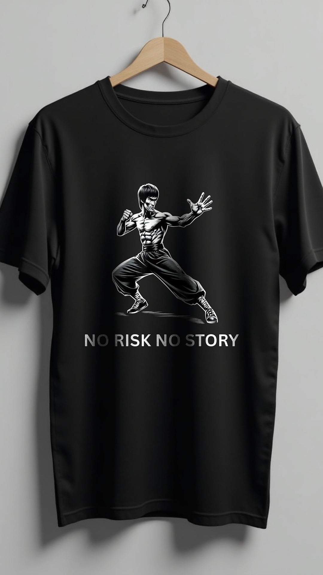 No Risk No Story โ Martial Arts Motivational T-Shirt