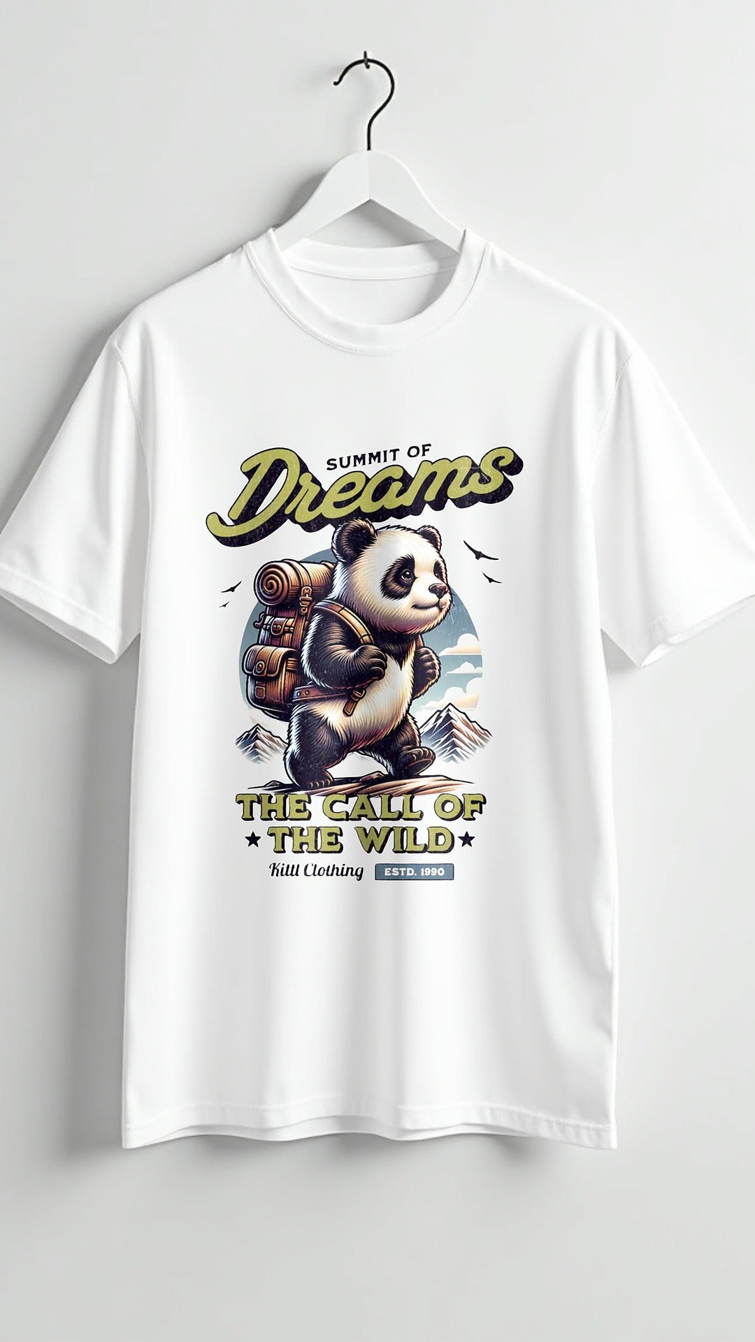 Summit of Dreams – The Call of the Wild Panda Adventure T-Shirt