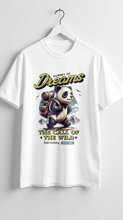 Summit of Dreams – The Call of the Wild Panda Adventure T-Shirt