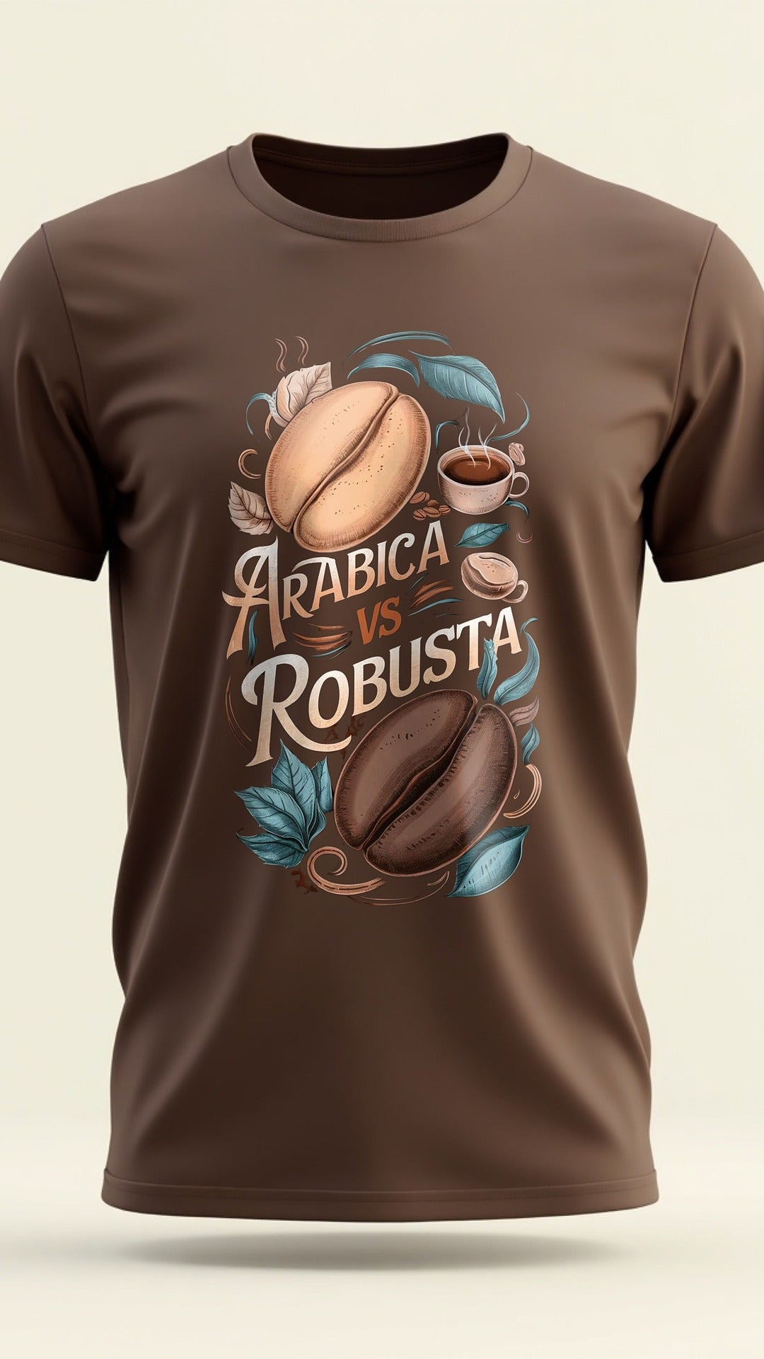Arabica vs Robusta – Coffee Lovers’ Statement Printed T-Shirt