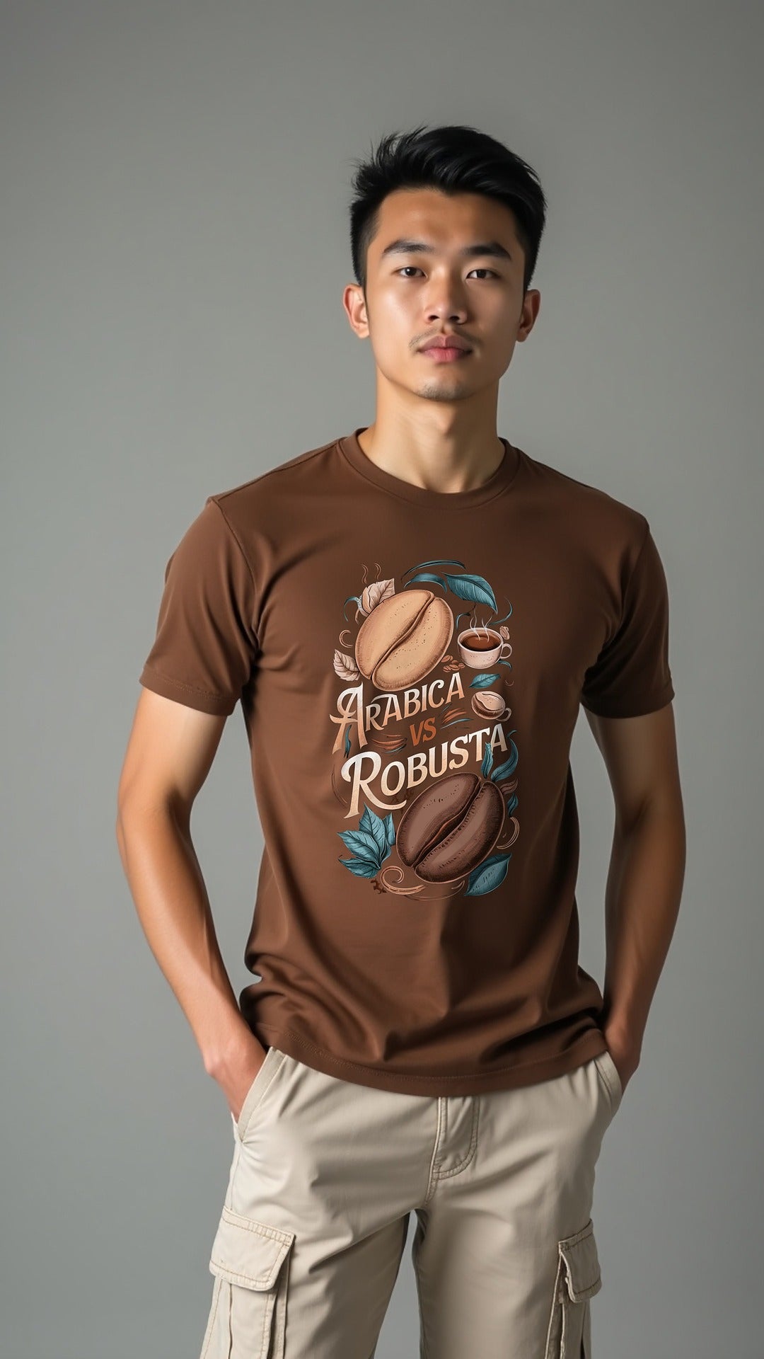 Arabica vs Robusta – Coffee Lovers’ Statement Printed T-Shirt