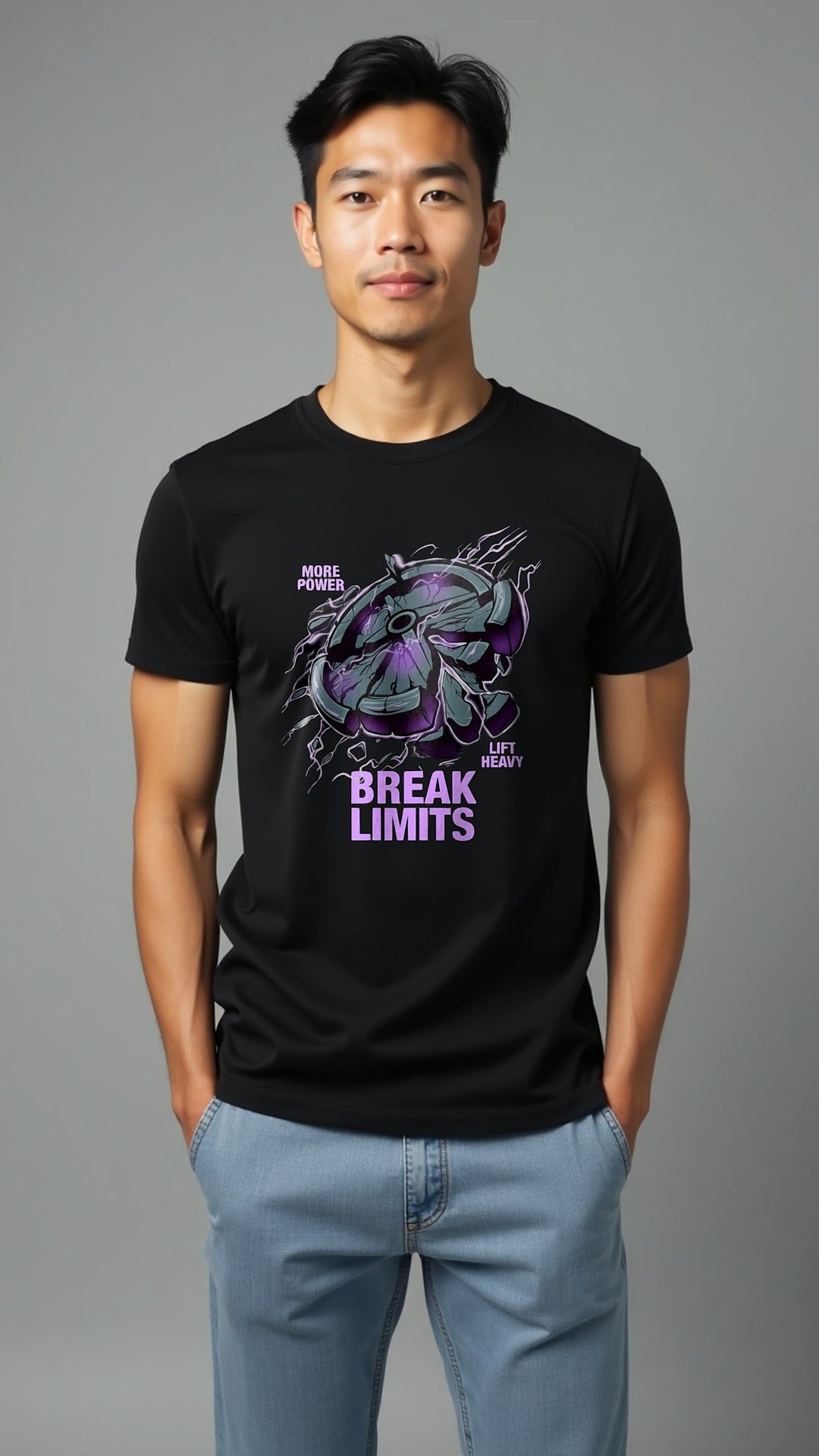 Break Limits™ – Ultra-Performance Motivational Gym T-Shirt