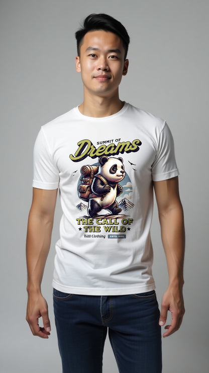 Summit of Dreams – The Call of the Wild Panda Adventure T-Shirt