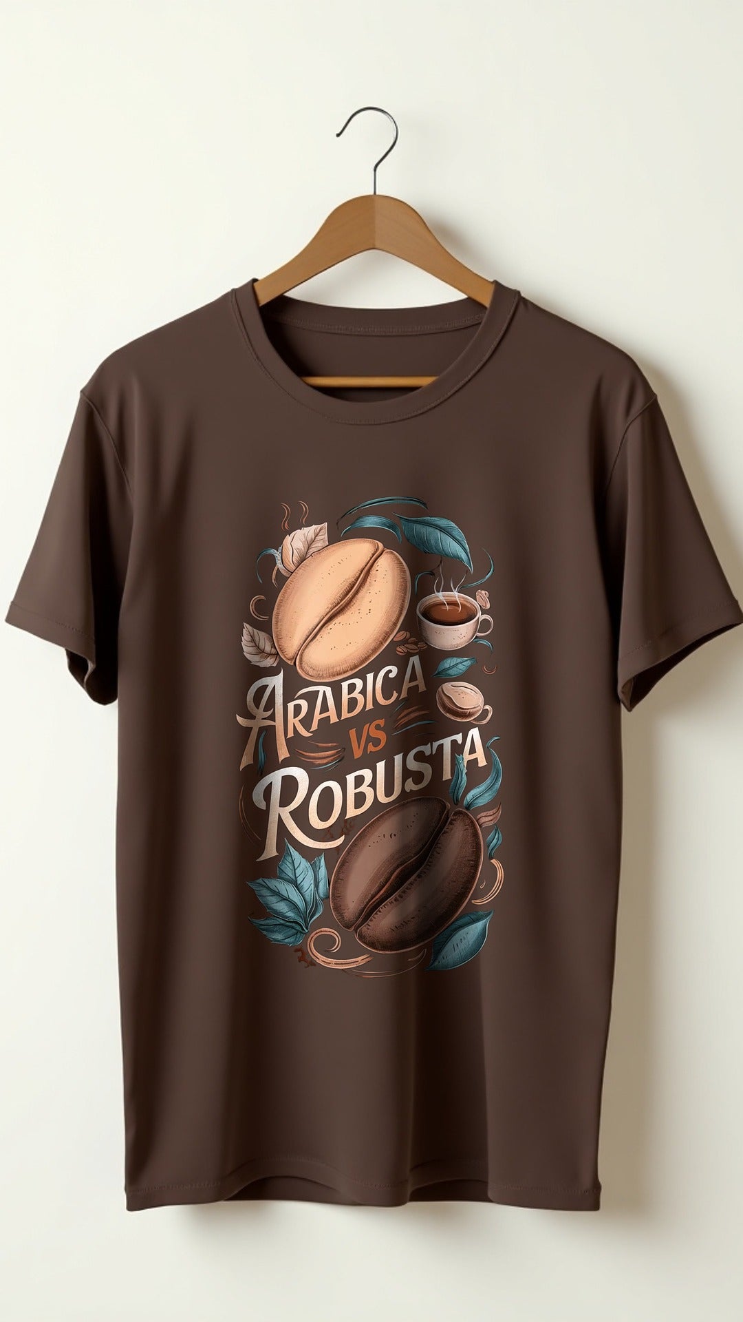 Arabica vs Robusta – Coffee Lovers’ Statement Printed T-Shirt